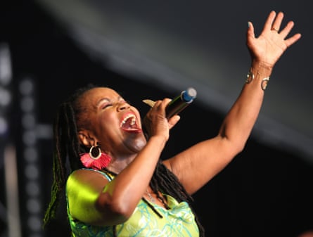 PP Arnold performing at the Cornbury festival in Oxford in 2018.