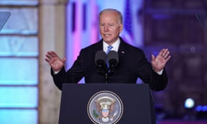 El presidente de los Estados Unidos, Joe Biden, en Varsovia, Polonia, el 26 de marzo de 2022.