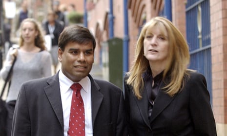 Labour MP Khalid Mahmood and his former aide and ex-partner, Elaina Cohen. 