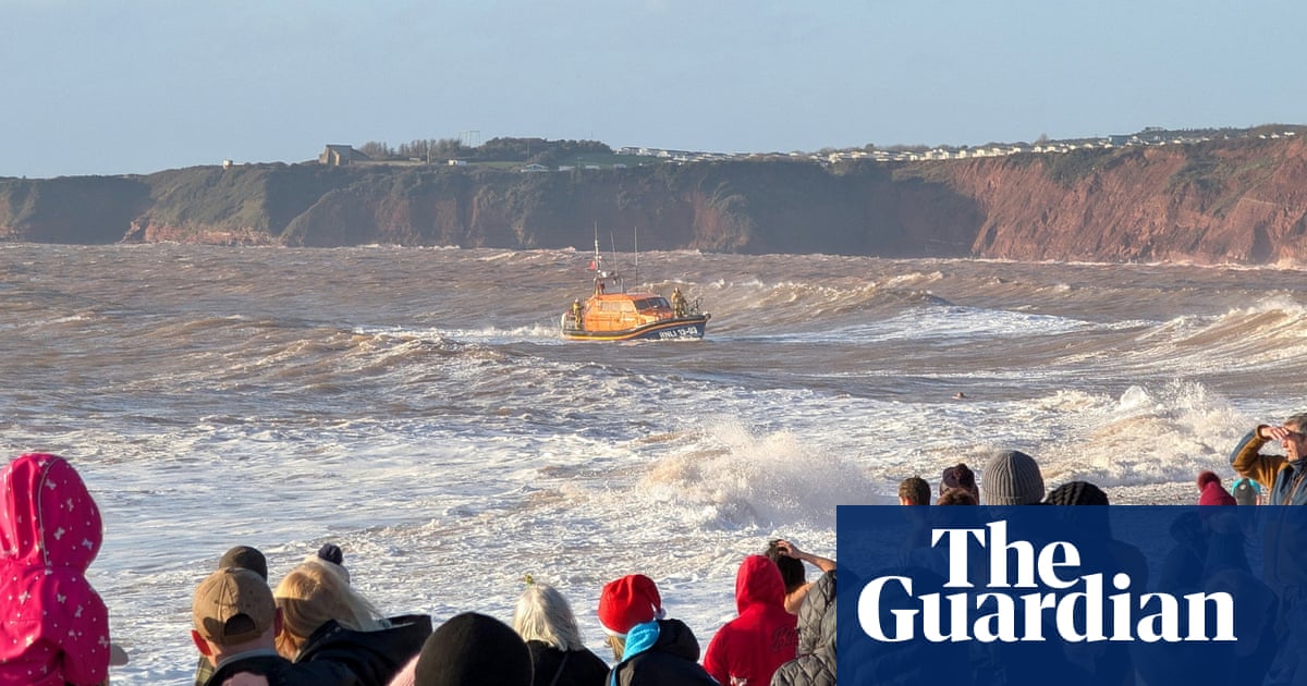 Two men feared missing in sea off Devon beach on Christmas Day
