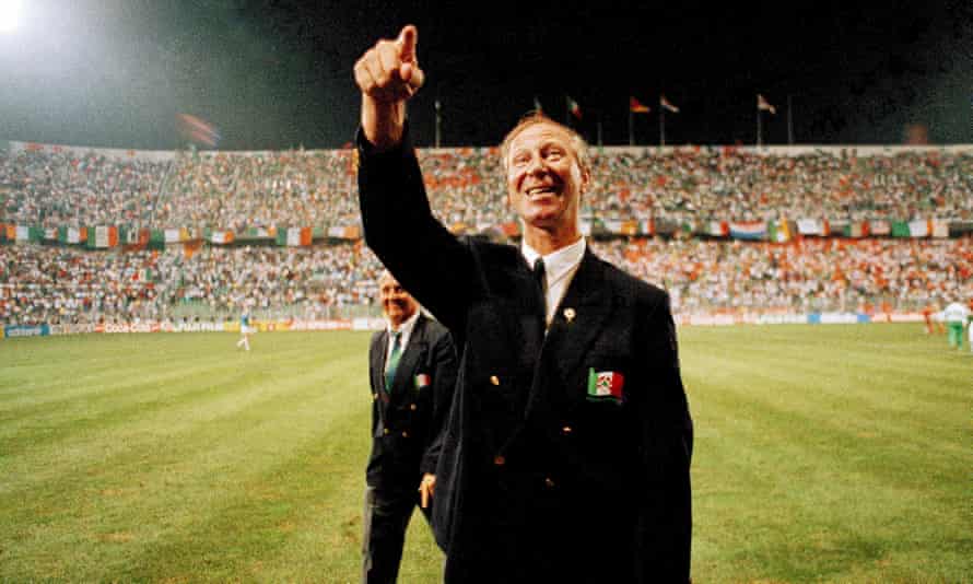 Jack Charlton at the World Cup in 1990.