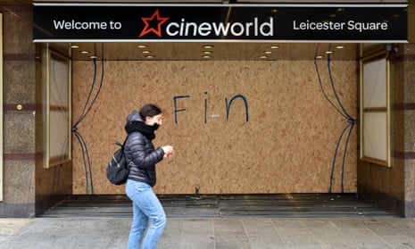 ‘Fin’ written on boarded-up Cineworld entrance