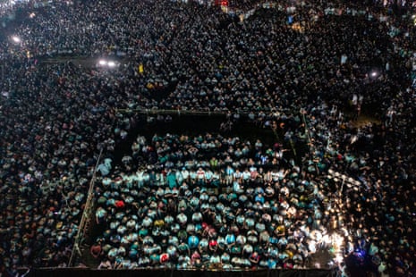 Bangladeshi soccer fans watching Argentina v Austria.