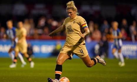 Chelsea v Real Madrid: Women’s Champions League – live | Women's Champions League 2 Millie Bright running