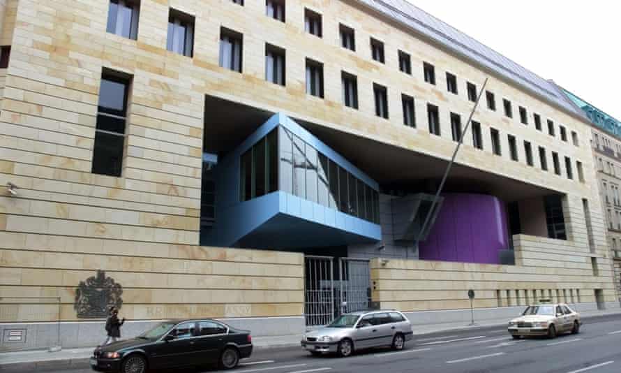 The British embassy in Berlin