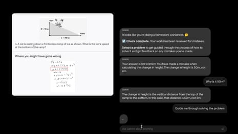 Gemini: Google's new AI capable of assisting with physics homework – video