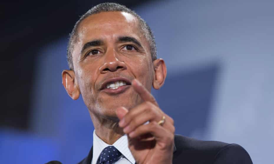Barack Obama delivers his speech in Nairobi
