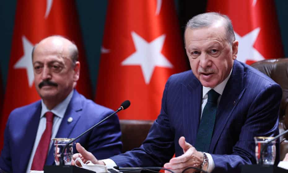 Turkish president, Recep Tayyip Erdoğan