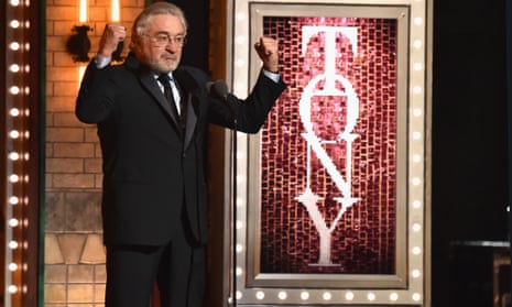 2018 Tony Awards - Show<br>NEW YORK, NY - JUNE 10: Robert De Niro speaks onstage during the 72nd Annual Tony Awards at Radio City Music Hall on June 10, 2018 in New York City. (Photo by Kevin Mazur/Getty Images for Tony Awards Productions)