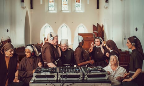 ‘We have sisters who sing tunefully and beautifully, and we have others who sound tone deaf’: the nuns practising together. 