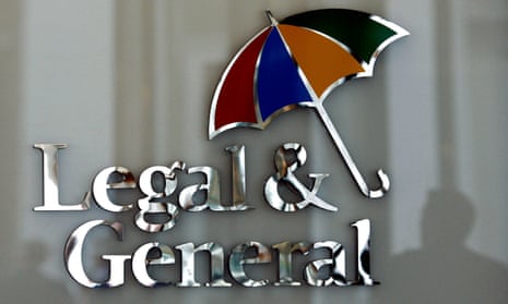 Logo of the legal and general insurance company.