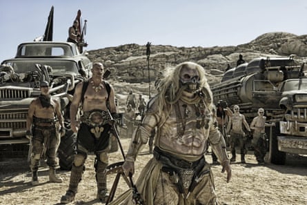 Hugh Keays-Byrne (front) as Immortan Joe in Mad Max: Fury Road
