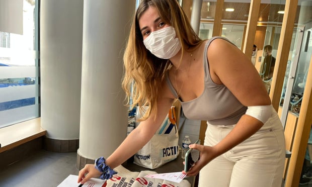 A donor in Paris, France.