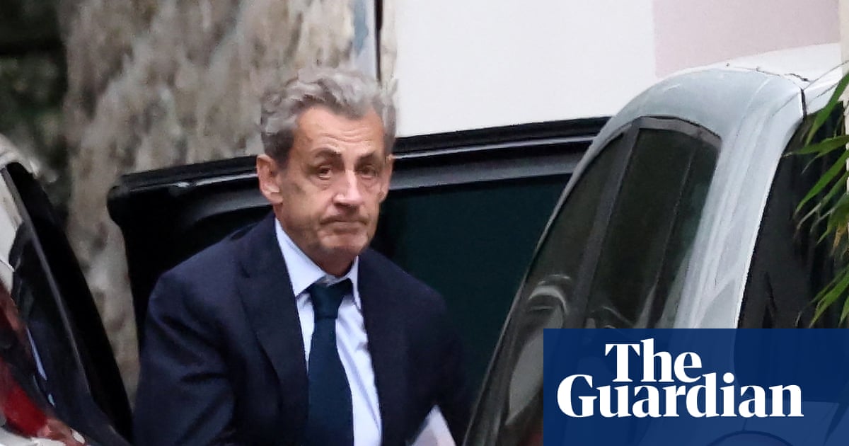 Former French president Nicolas Sarkozy prepares to go to prison