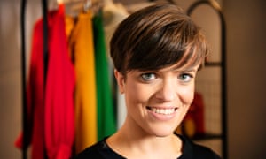 Stylist Lucy Knight styled-up writer Zoe Wood at John Lewis, Westfield.