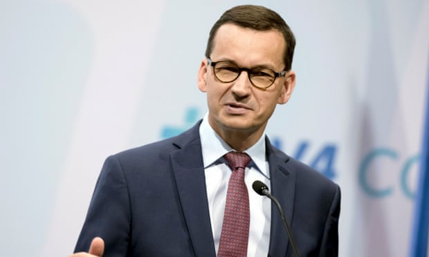 The Polish prime minister, Mateusz Morawiecki