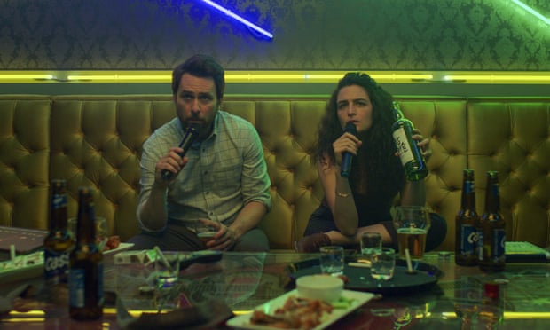 Charlie Day and Jenny Slate in I Want You Back, total strangers who bond over being dumped at the same time.