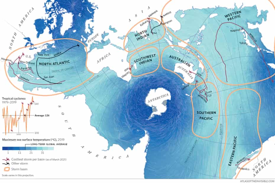 Sea surface temperatures around the world are increasing