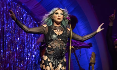 Kesha on stage in Texas,