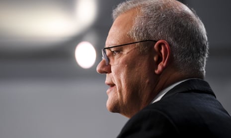 Scott Morrison speaks to the media during a press conference following today’s national cabinet meeting