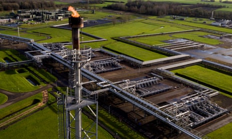 A natural gas extraction plant in Groningen, the Netherlands