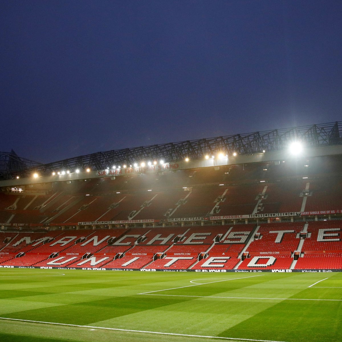 Manchester United Apply To Install Rail Seating At Old Trafford Football The Guardian