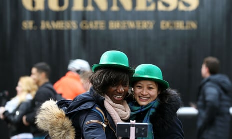 St Patrick’s Day celebrations in Dublin.