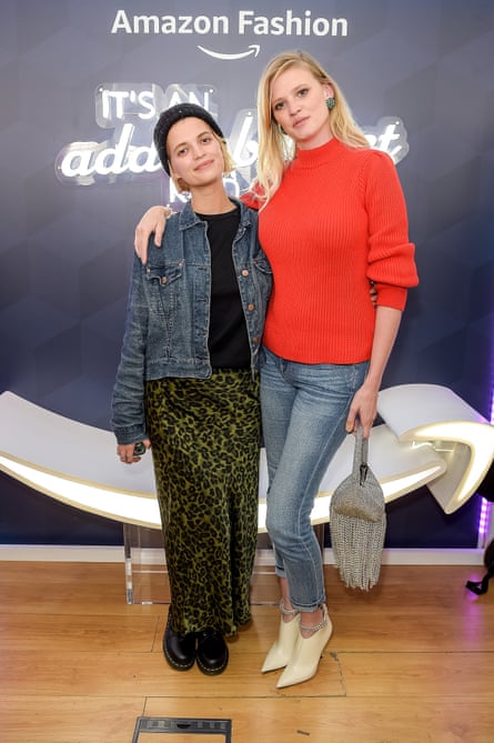 Pixie Geldof and Lara Stone at the launch