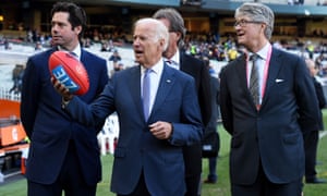 Joe Biden Urges Manhattan Project To Fight Cancer While On Australian Tour Us News The Guardian