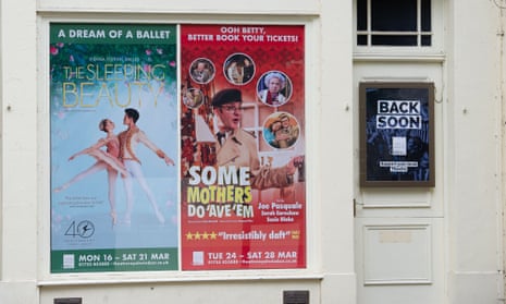 Performance adverts at the Theatre Royal in Windsor.