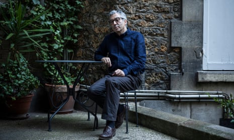 French author and philosopher Didier Eribon photographed near his home in Paris for the Observer