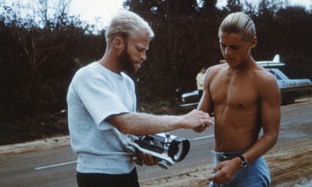 Bruce Brown and Mike Hynson during filming of The Endless Summer.