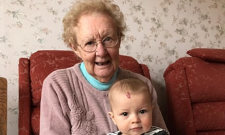 Clara Willetts with her great-great nephew