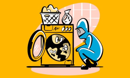Dirty Washing Machine cartoon