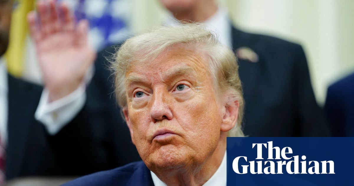 Trump, mid-rant, explaining that a Truth Social post now counts as a legally binding amendment to every trade deal on earth.