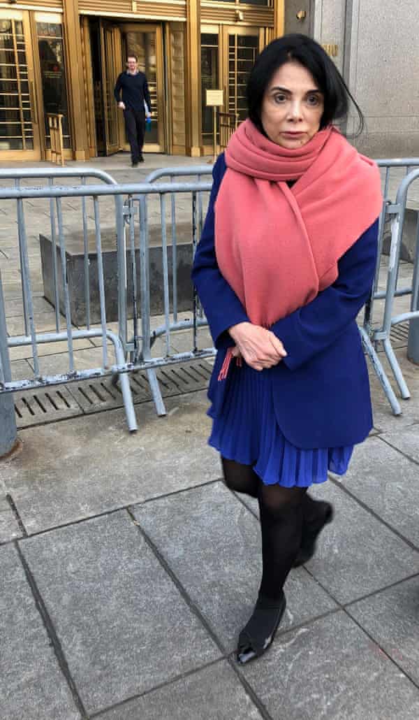 Mary Boone leaving court in February 2o19