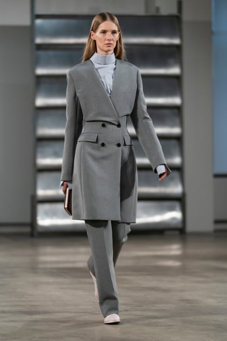 Perfectly cut trouser suits featured on the catwalk at The Row’s  New York fashion week show