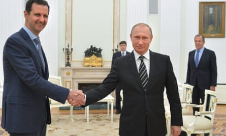 Bashar al-Assadn with Vladimir Putin