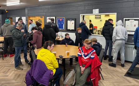 Bedford Tigers v Medway Dragons. The scene at the bar at Bedford.