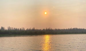 A beach on the bank of the Yana river in the Sakha Republic, Russia.