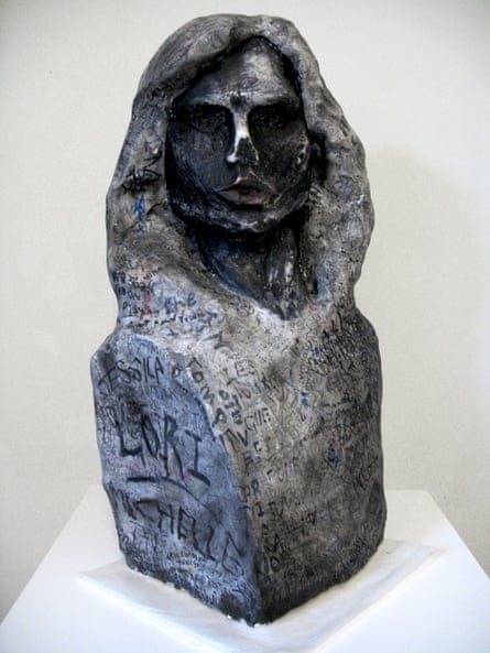 People are strange … a resin replica of Jim Morrison’s gravestone by Graham Dolphin.