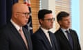 Peter Dutton, David Littleproud and Angus Taylor