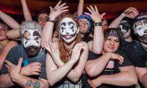 Juggalos at an Insane Clown Posse concert. Fans of the band are planning a march against the FBI’s designation of them as a ‘gang’.