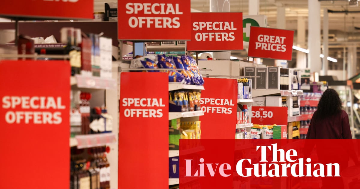 Sainsbury’s warns cost of living squeeze will intensify; UK car sales slide – business live