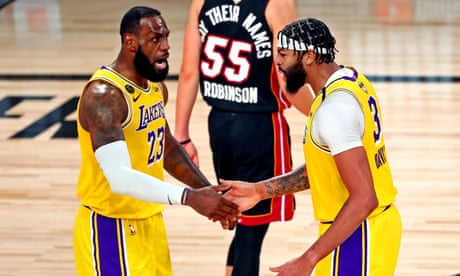 La Lakers Crush Miami Heat In Nba Finals Opener Behind Anthony Davis S 34 Sport The Guardian