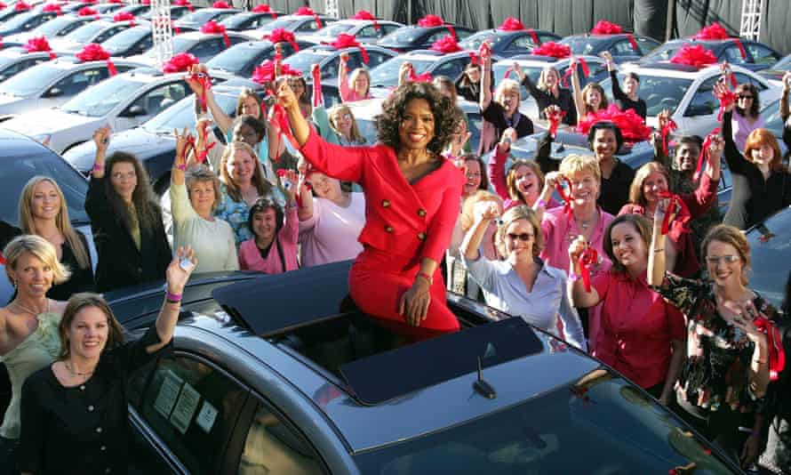 Degrees of separation: what connects Adele to Kathy Bates? | Adele 3 Oprah Winfrey, who gave away 276 new Pontiacs on her show in 2004.