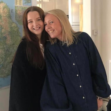 Jessie Smith with her mother Sarah. She is studying at Manchester University but living in Liverpool.