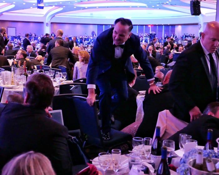 The moment gunshots were heard during White House correspondents' dinner – video
