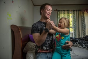 Charles “Bubba” Rouse with his daughter, from another relationship