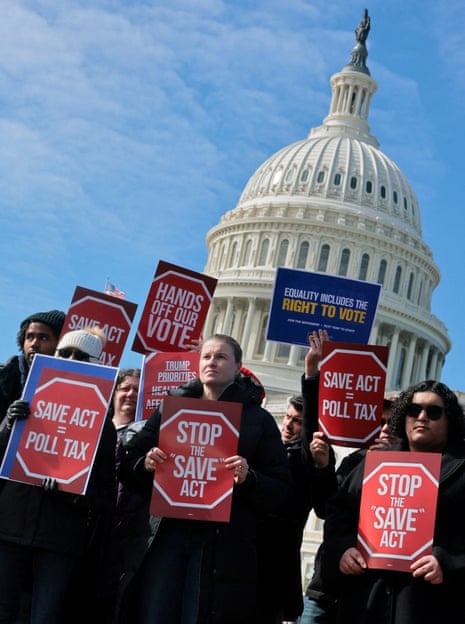 Save America Act provisions will not be implemented by the November elections because the bill has only passed in the House.